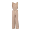 Cinched Waist Sleeveless Tie Up Halter Neck Off Shoulder Comfortable Jumpsuit