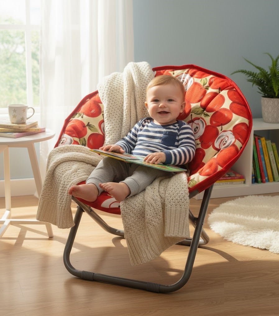 Kids Folding Apple Pattern Chair Ⓢ