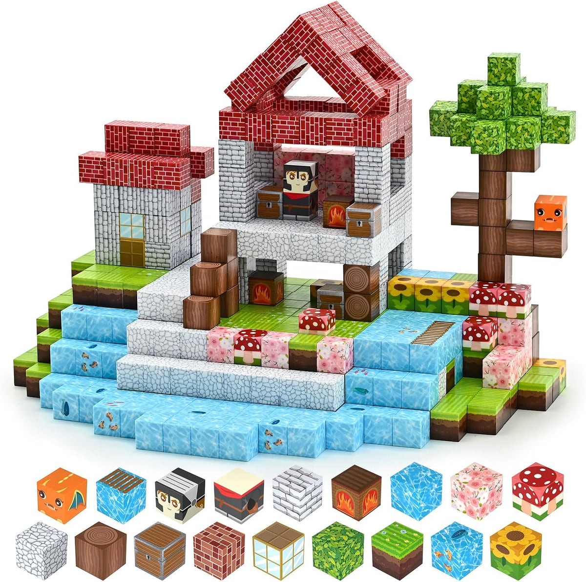 Magnetic Building Cubes Set Ⓢ