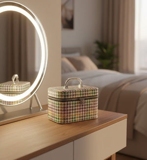 Pixel Pattern Makeup Case Ⓢ